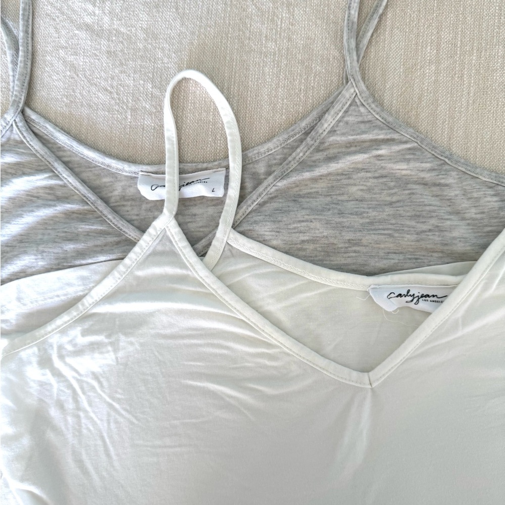 Set of 2: CJLA Spaghetti Strap Swingy Tank